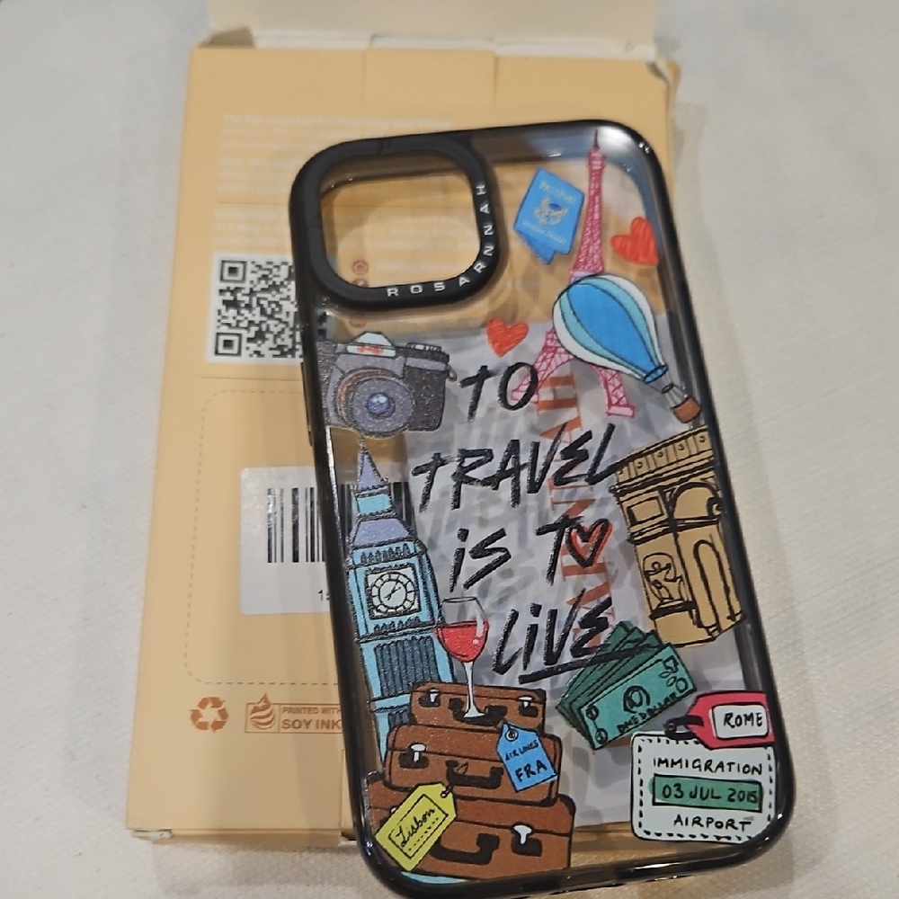 Rosanna Black Sticker Collage Phone Case